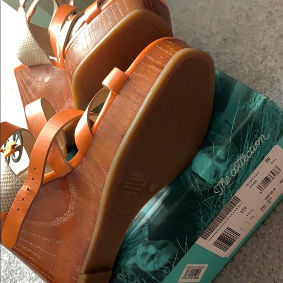 🍀 LUCKY brand Stacey wedge  sandals sz37 - Picture 3 of 6